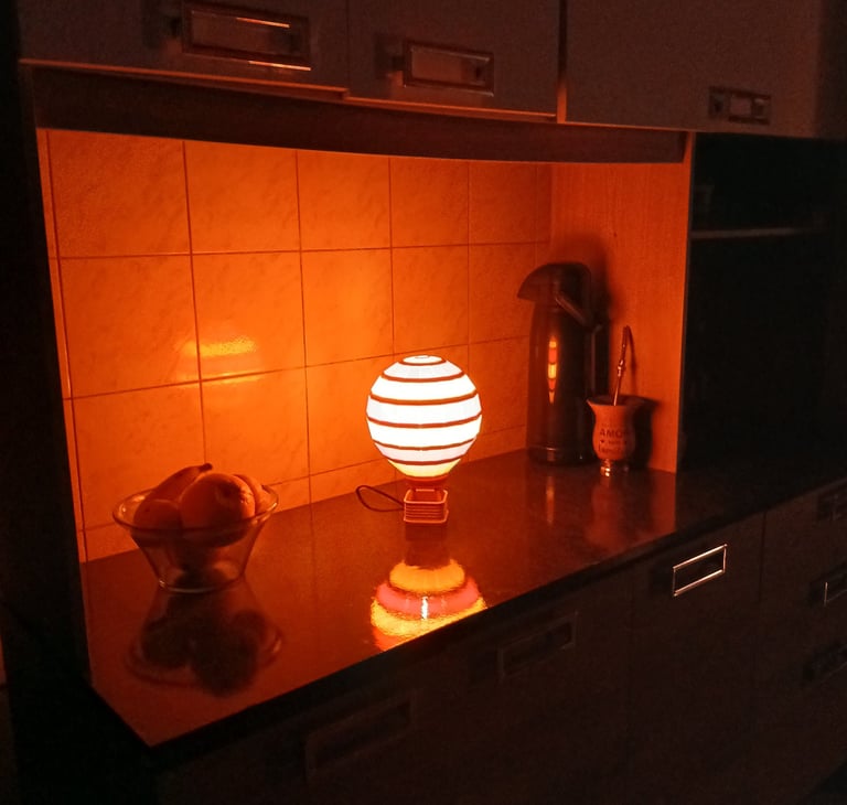 Baluminária em cozinha